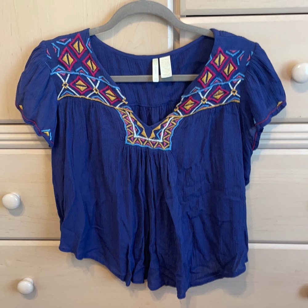 navy blue blouse